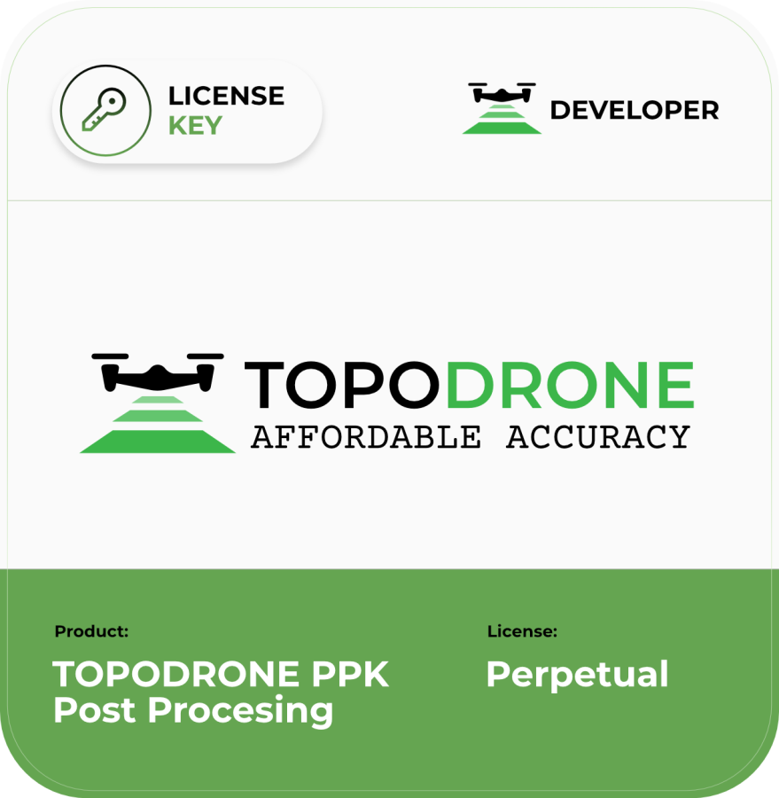 TOPODRONE PPK Post Processing Perpetual License